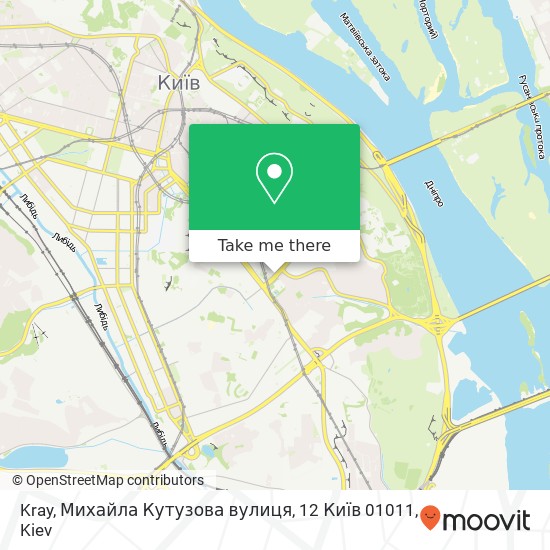 Kray, Михайла Кутузова вулиця, 12 Київ 01011 map