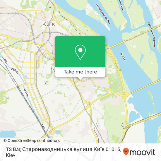 TS Bar, Старонаводницька вулиця Київ 01015 map