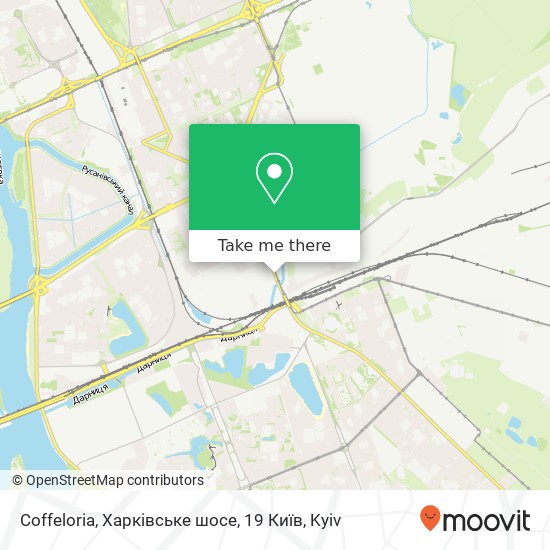 Coffeloria, Харківське шосе, 19 Київ map