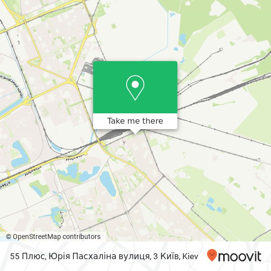 Карта 55 Плюс, Юрія Пасхаліна вулиця, 3 Київ