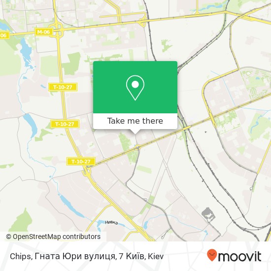 Chips, Гната Юри вулиця, 7 Київ map