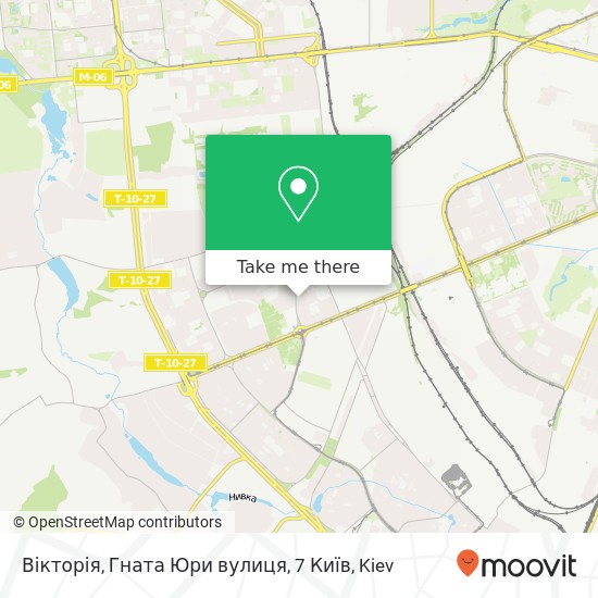 Вікторія, Гната Юри вулиця, 7 Київ map