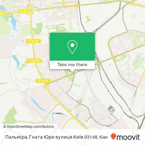 Пальміра, Гната Юри вулиця Київ 03148 map