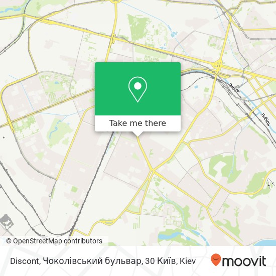 Discont, Чоколівський бульвар, 30 Київ map