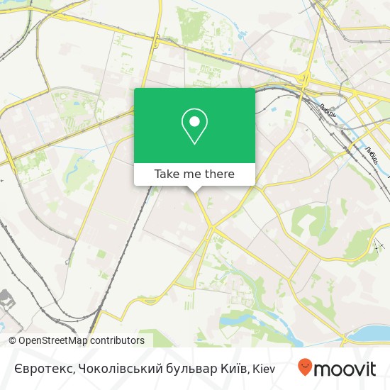 Євротекс, Чоколівський бульвар Київ map