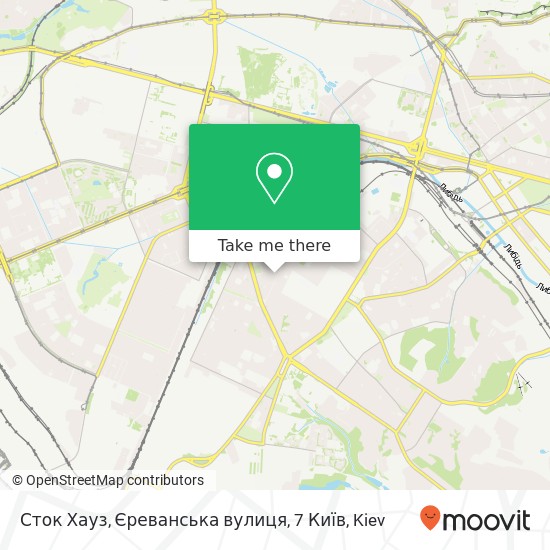 Сток Хауз, Єреванська вулиця, 7 Київ map