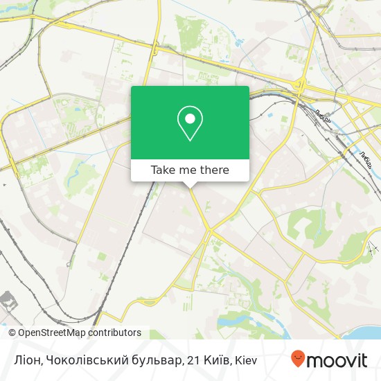 Карта Ліон, Чоколівський бульвар, 21 Київ
