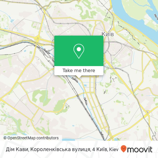 Дім Кави, Короленківська вулиця, 4 Київ map