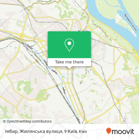 Імбир, Жилянська вулиця, 9 Київ map