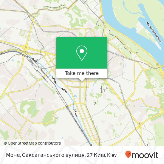 Моне, Саксаганського вулиця, 27 Київ map