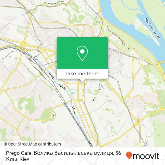 Prego Cafe, Велика Васильківська вулиця, 56 Київ map