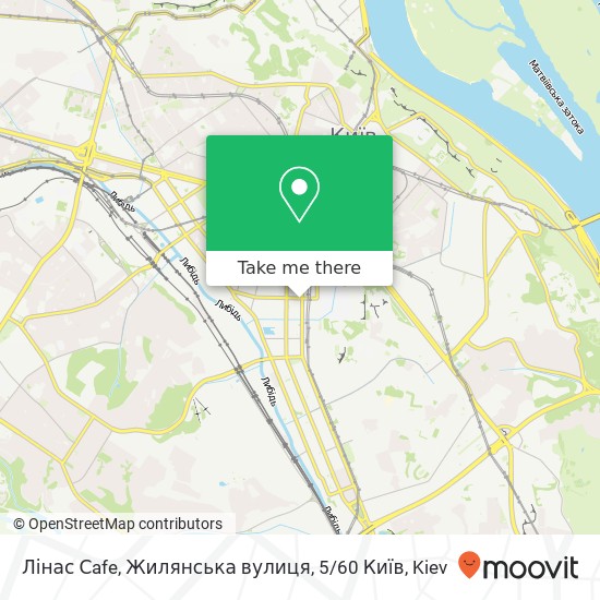 Лінас Сafe, Жилянська вулиця, 5 / 60 Київ map