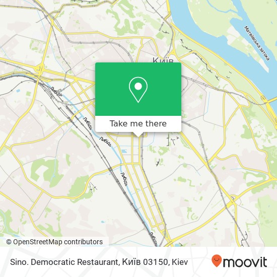 Sino. Democratic Restaurant, Київ 03150 map