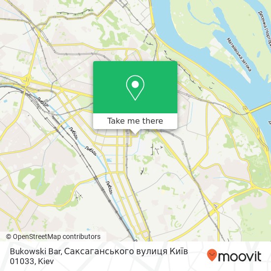 Bukowski Bar, Саксаганського вулиця Київ 01033 map