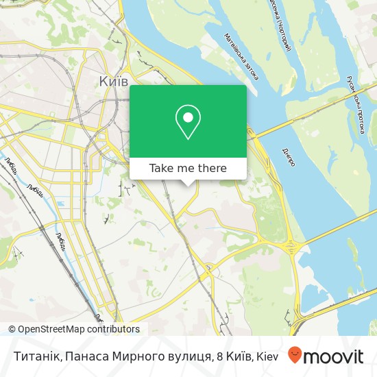 Титанік, Панаса Мирного вулиця, 8 Київ map