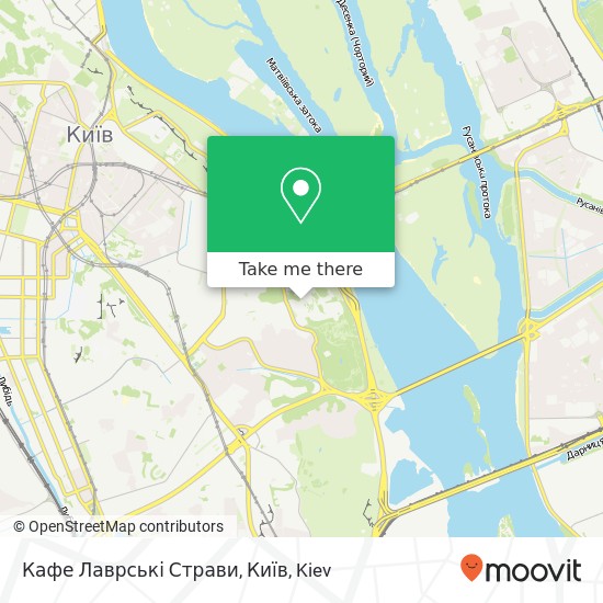 Карта Кафе Лаврські Страви, Київ