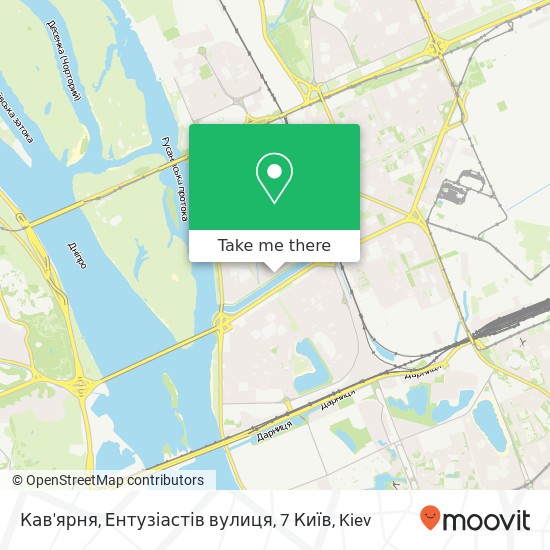 Кав'ярня, Ентузіастів вулиця, 7 Київ map