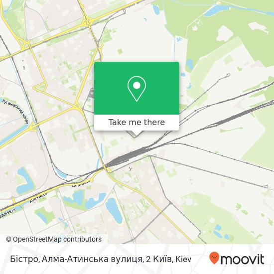Бістро, Алма-Атинська вулиця, 2 Київ map