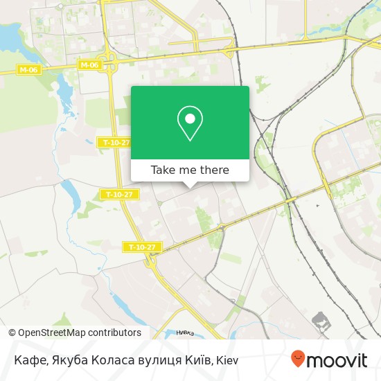 Кафе, Якуба Коласа вулиця Київ map