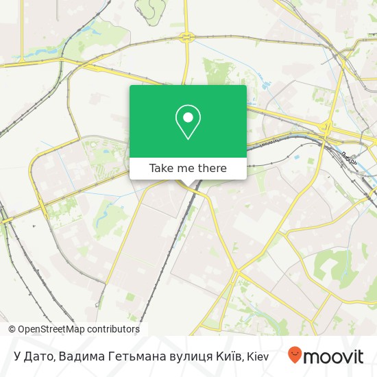 У Дато, Вадима Гетьмана вулиця Київ map