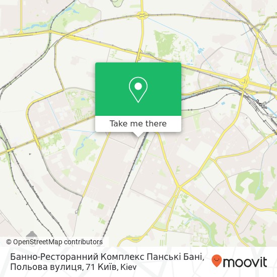 Банно-Ресторанний Комплекс Панські Бані, Польова вулиця, 71 Київ map