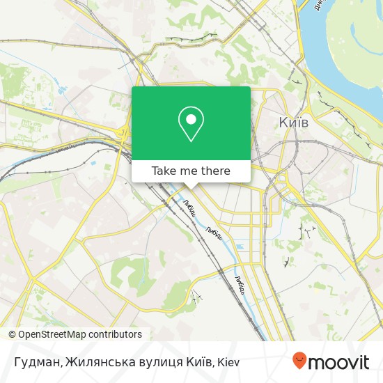 Карта Гудман, Жилянська вулиця Київ