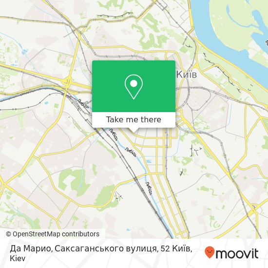 Да Марио, Саксаганського вулиця, 52 Київ map