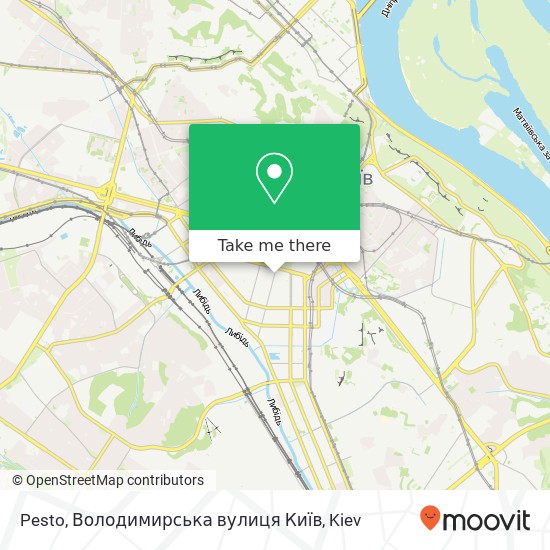 Pesto, Володимирська вулиця Київ map
