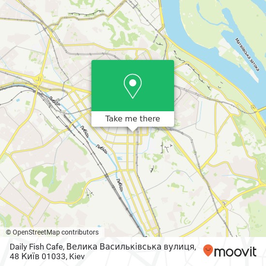 Daily Fish Cafe, Велика Васильківська вулиця, 48 Київ 01033 map