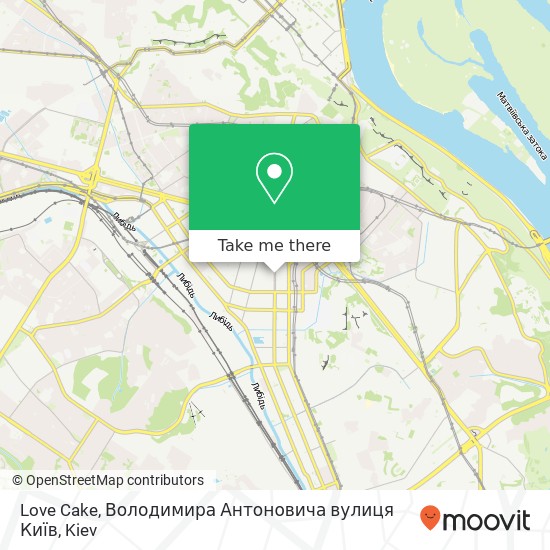 Love Cake, Володимира Антоновича вулиця Київ map