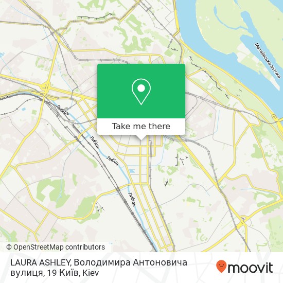 LAURA ASHLEY, Володимира Антоновича вулиця, 19 Київ map