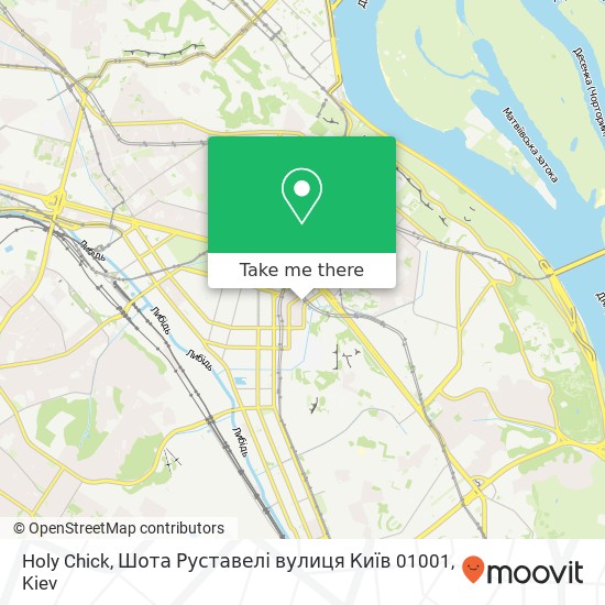 Holy Chick, Шота Руставелі вулиця Київ 01001 map