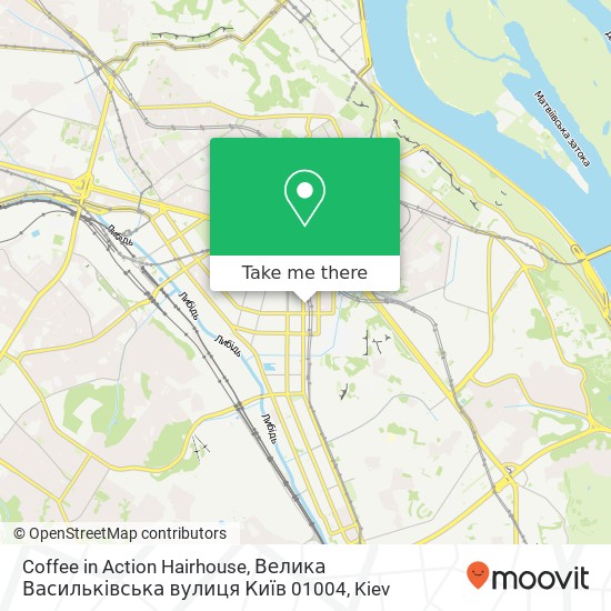 Coffee in Action Hairhouse, Велика Васильківська вулиця Київ 01004 map