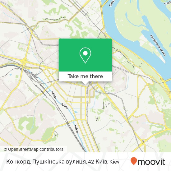 Конкорд, Пушкінська вулиця, 42 Київ map
