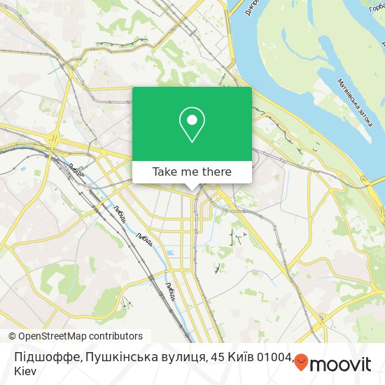 Підшоффе, Пушкінська вулиця, 45 Київ 01004 map