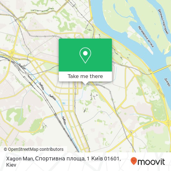 Xagon Man, Спортивна площа, 1 Київ 01601 map