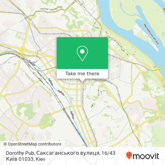 Dorothy Pub, Саксаганського вулиця, 16 / 43 Київ 01033 map