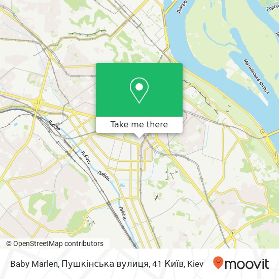 Baby Marlen, Пушкінська вулиця, 41 Київ map