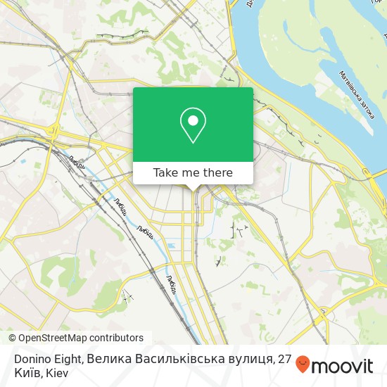Карта Donino Eight, Велика Васильківська вулиця, 27 Київ