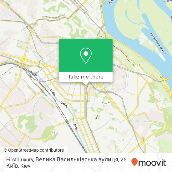 Карта First Luxury, Велика Васильківська вулиця, 25 Київ