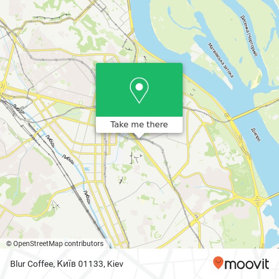 Карта Blur Coffee, Київ 01133