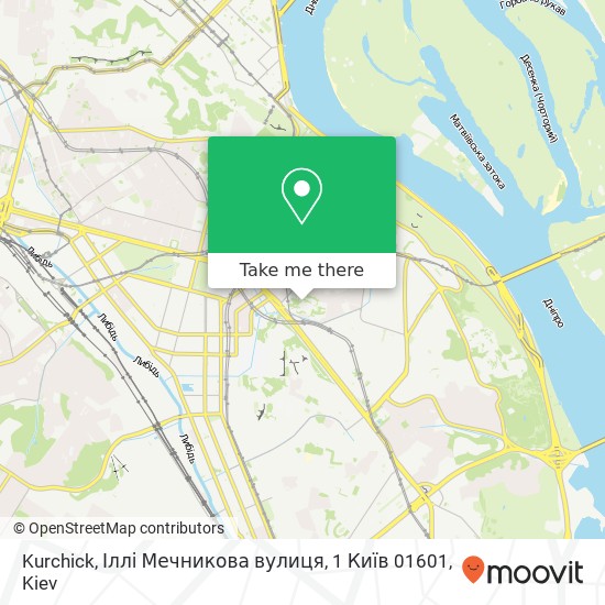 Kurchick, Іллі Мечникова вулиця, 1 Київ 01601 map