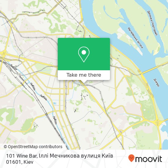 101 Wine Bar, Іллі Мечникова вулиця Київ 01601 map