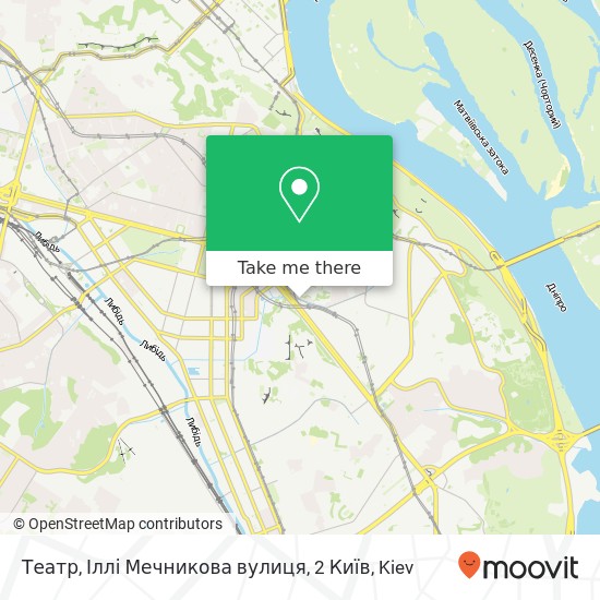 Театр, Іллі Мечникова вулиця, 2 Київ map