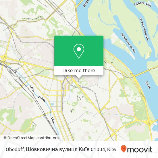 Obedoff, Шовковична вулиця Київ 01004 map