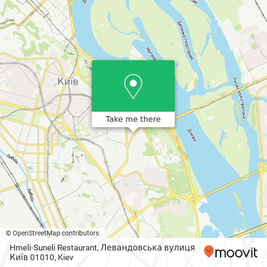 Hmeli-Suneli Restaurant, Левандовська вулиця Київ 01010 map