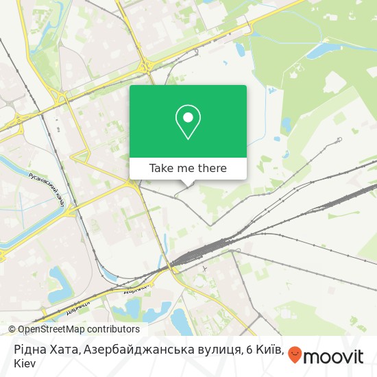 Рідна Хата, Азербайджанська вулиця, 6 Київ map