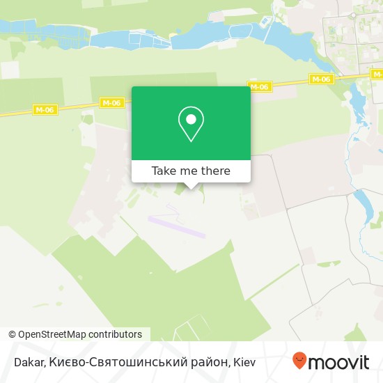 Карта Dakar, Києво-Святошинський район