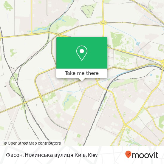 Фасон, Ніжинська вулиця Київ map