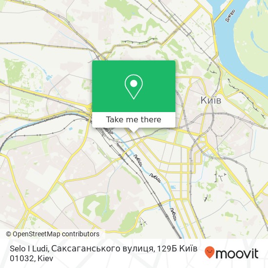 Selo I Ludi, Саксаганського вулиця, 129Б Київ 01032 map